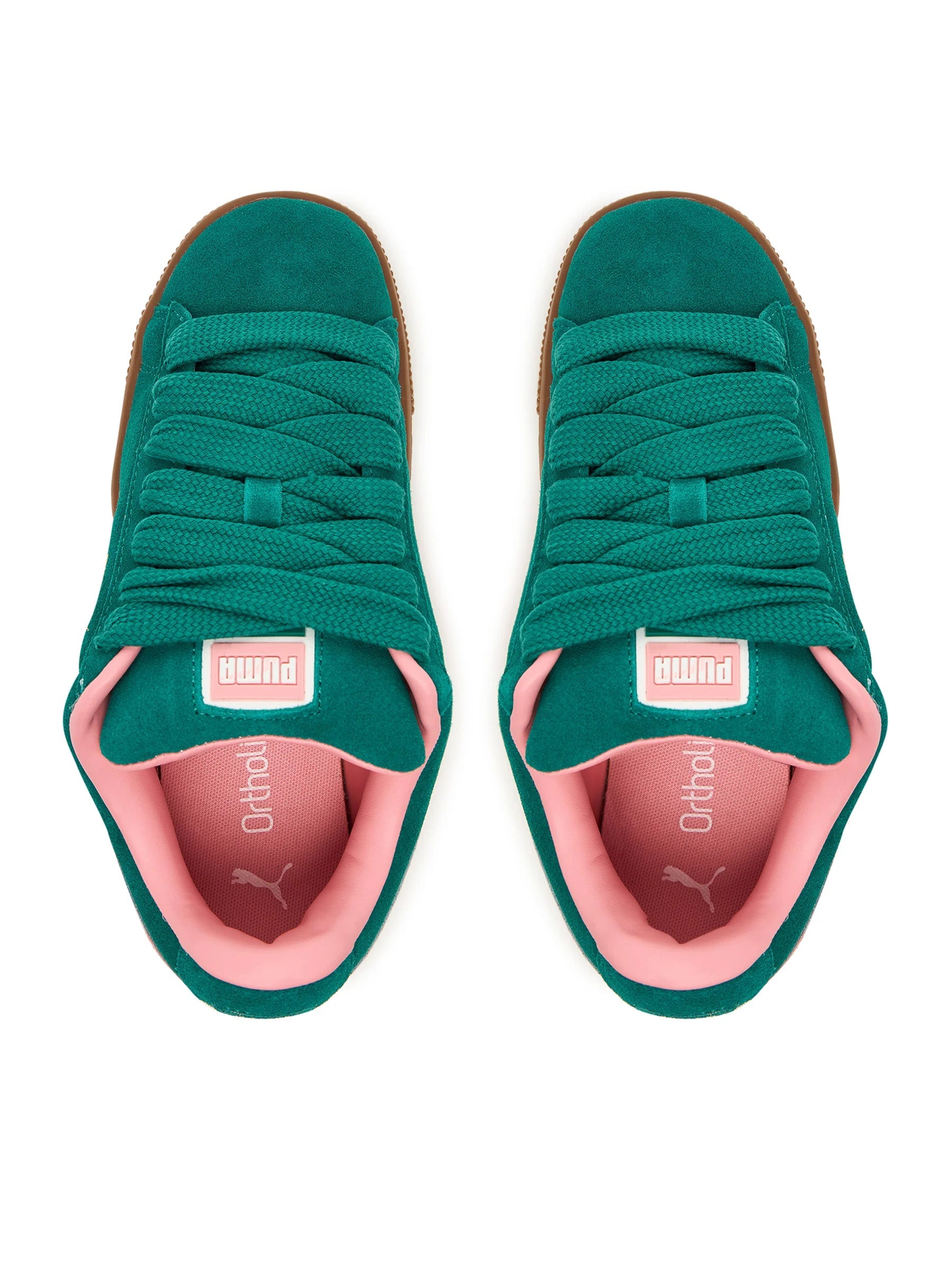 Puma Suede XL J Verde/Rosa puma 